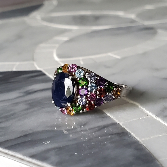 Sloane • Sapphire & Multi Gem Ring - Picture 7 of 10